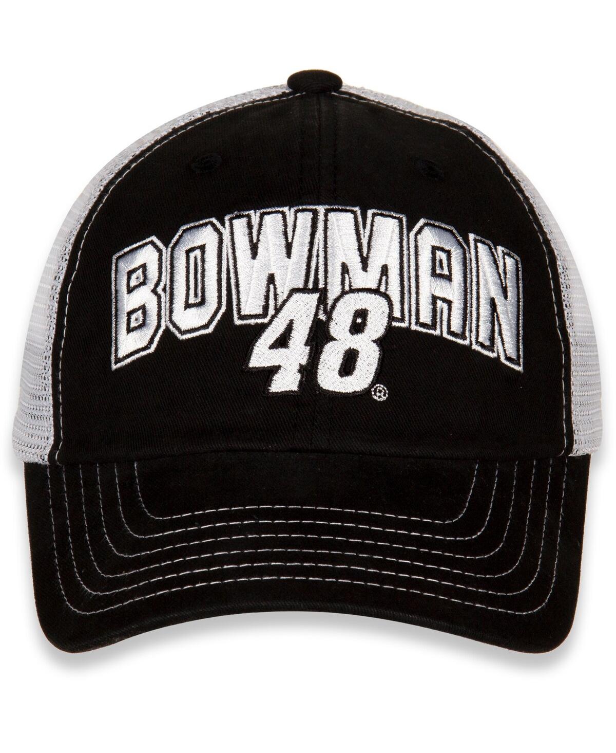Fanatics Women's Hendrick Motorsports Team Collection Black And White Alex Bowman Name And Number Adjustable In Black,white