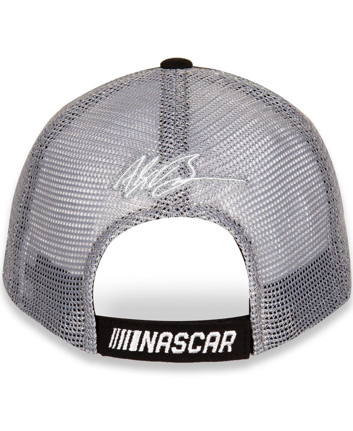 Fanatics Men's Hendrick Motorsports Team Collection Black, White Alex Bowman Ally Sponsor Adjustable Trucker In Black,gray