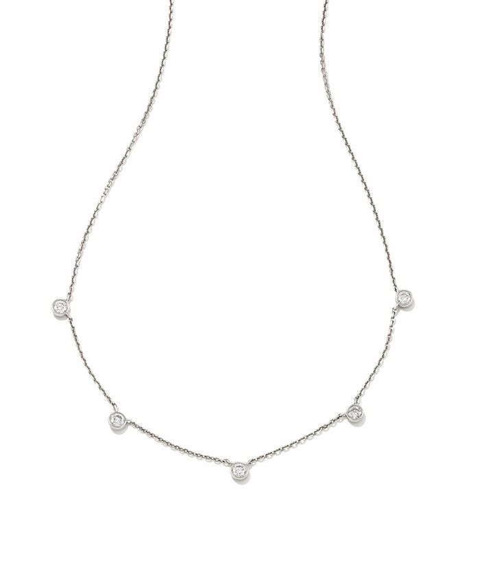 Macy's diamond station store necklace