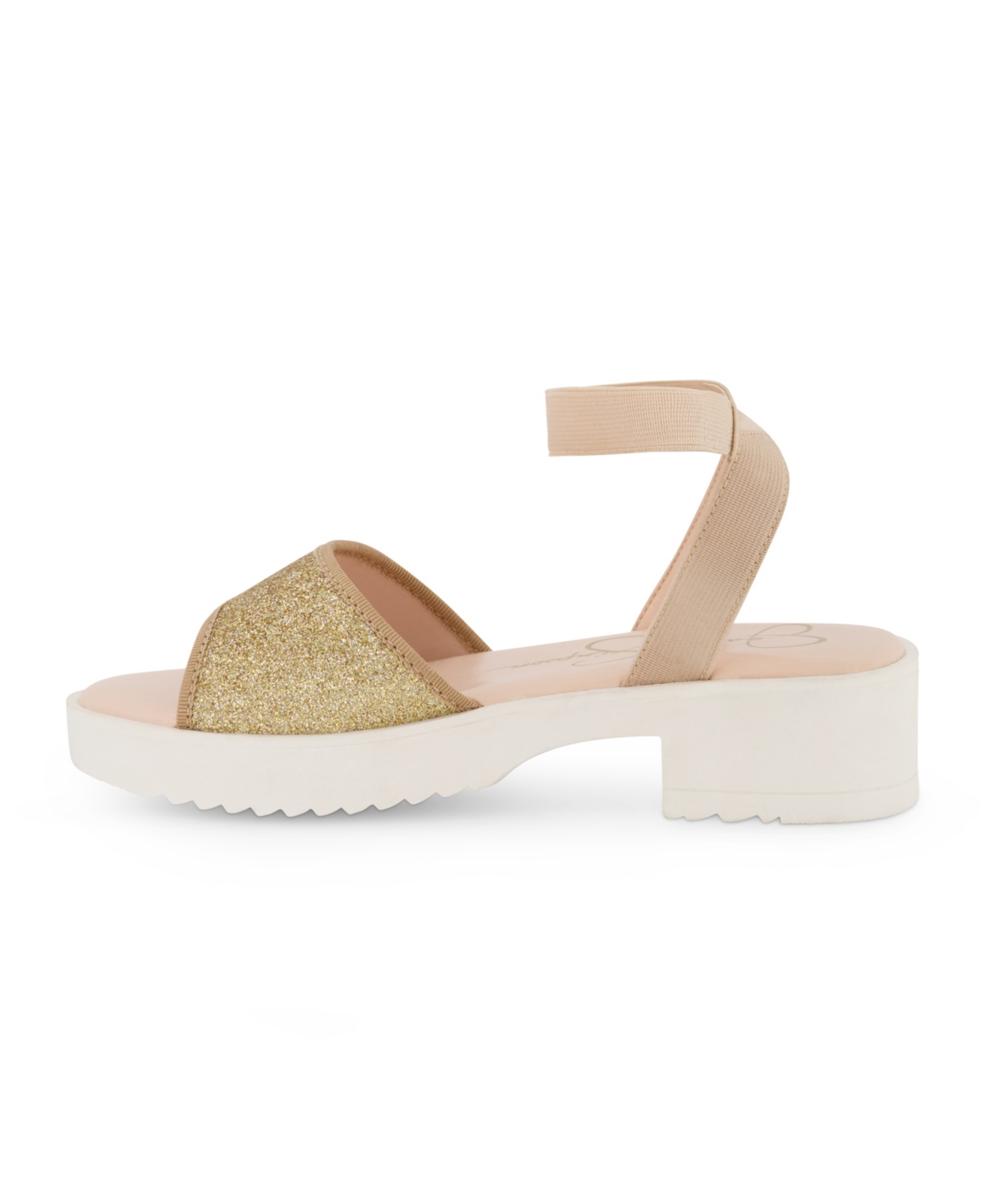 Jessica Simpson Little Girls Elastic Strap Sandal - Gold - Tone