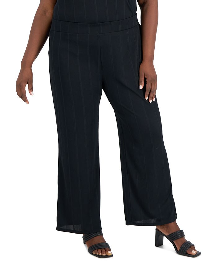 Alfani Women's Wide-Leg Pull-On Knit Pants, Created for Macy's