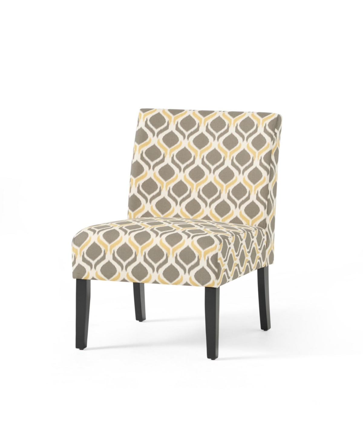 Noble House Kassi Contemporary Fabric Slipper Accent Chair In Multicolor