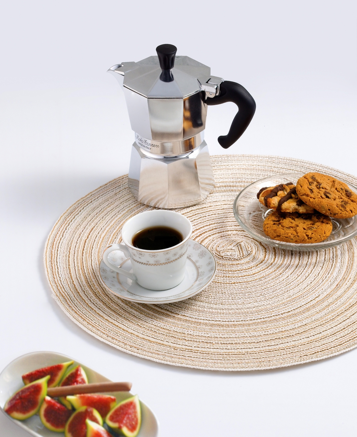 Lorren Home Trends Floral Espresso Set