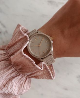 MVMT Women's Coronada Taupe Ceramic Bracelet Watch 36mm - Macy's