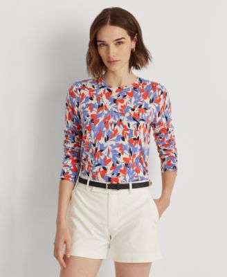 Lauren Ralph Lauren - Floral-Print Crewneck Sweater