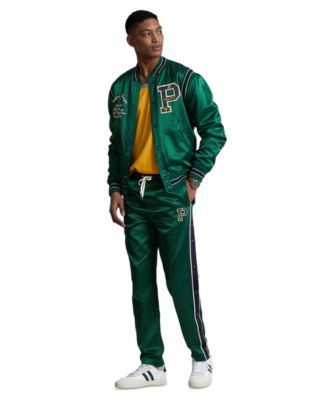 ポロラルフローレン LETTERMAN JACKET サテン パッチ スタジャン POLO RALPH LAUREN（ポロ ラルフ ローレン）の「サテン