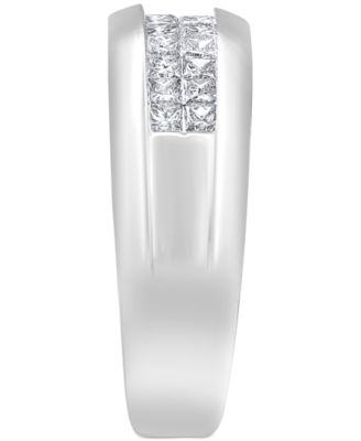 Men's Diamond Princess-Cut Band (1 ct. t.w.) in 10k White, Yellow or Rose Gold