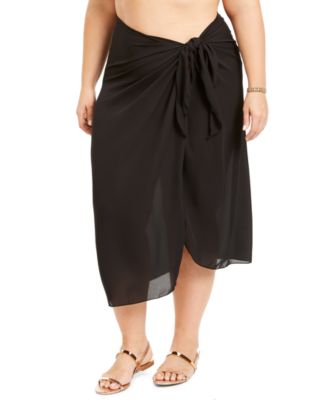 macys plus size cover ups