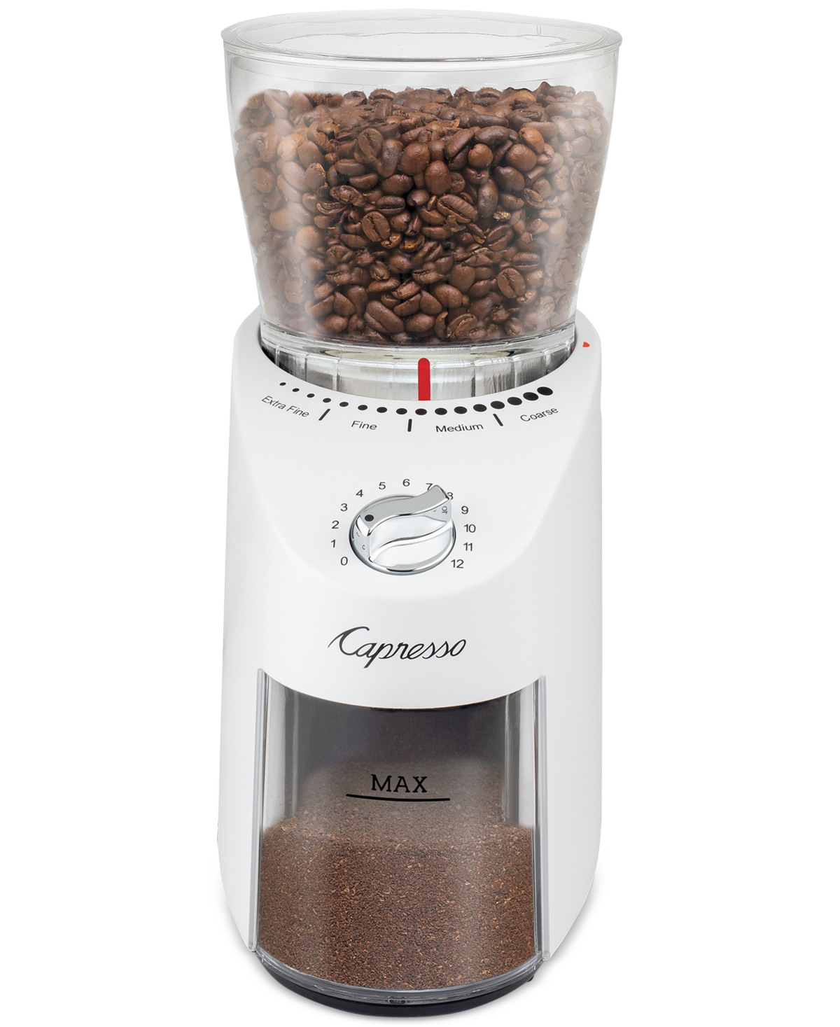 Capresso Infinity Plus Conical Burr Grinder In White