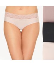 DKNY Women's Soft Stretch Microfiber 4 Pack Hipster Underwear (Blk