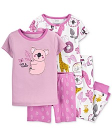 Toddler Girls 4-Pc. Koala-Print Snug Fit Pajama Set 