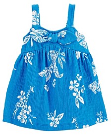 Baby Girls Tropical Crinkle Jersey Dress
