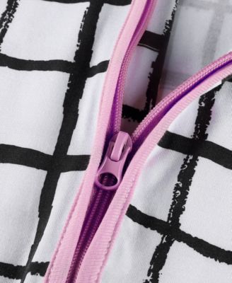 Baby Girls 2 Way Zippy Grid Coverall