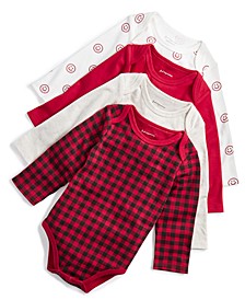 Baby Boys & Girls Mixed Bodysuits, Pack of 4, Created for Macy's