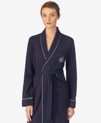 Quilted Shawl Collar Short Robe