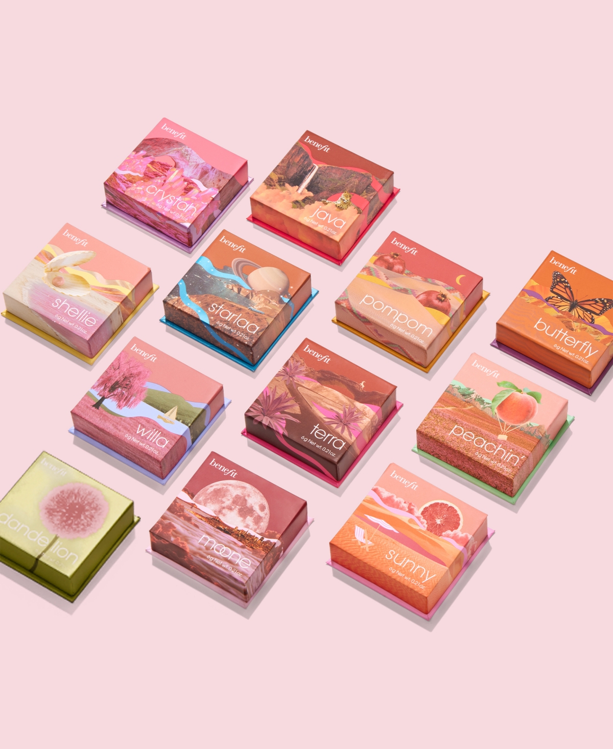 Benefit Cosmetics WANDERful World Silky-Soft Powder Blush -(Plum)
