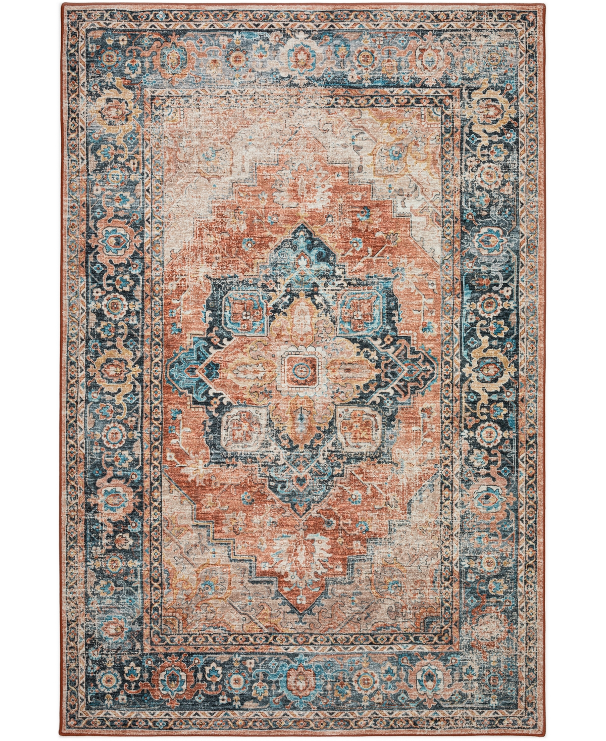 D Style Jericho Jc2 2' X 3' Area Rug In Copper