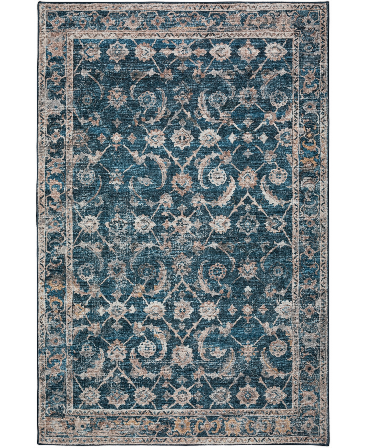 D Style Jericho Jc4 5' X 7'6" Area Rug In Navy