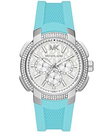 Women's Sidney Multifunction Turquoise Silicone Band Watch 42mm