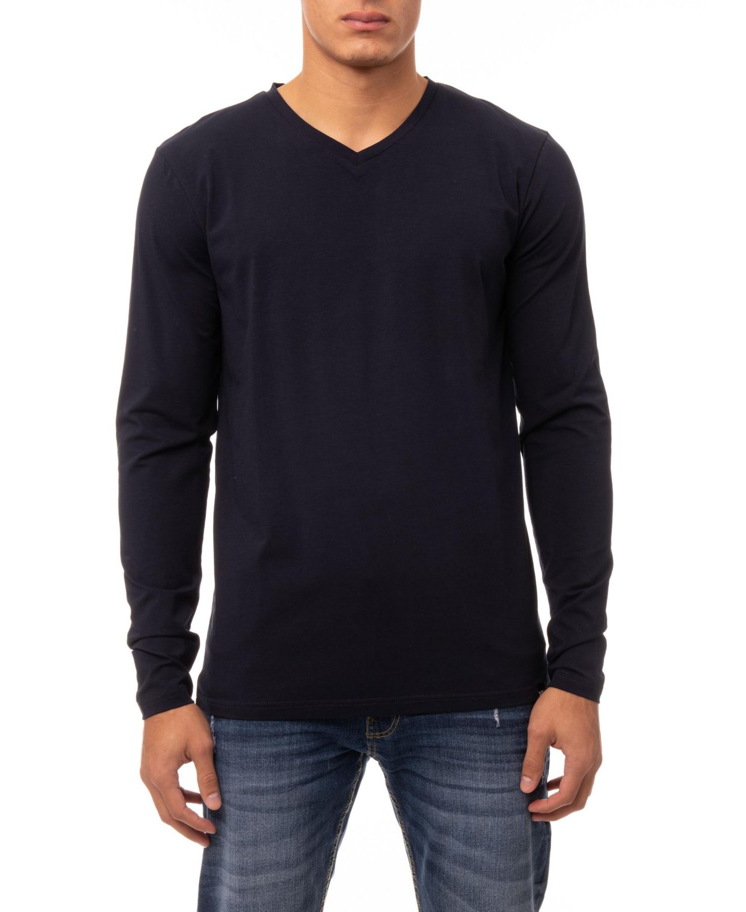 Men's Long Sleeve V-Neck T-Shirt