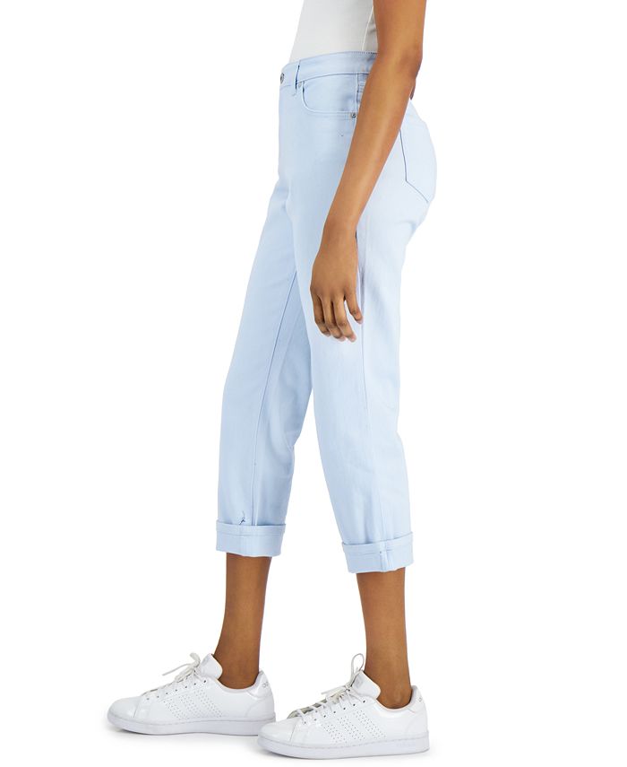 Style & co curvy cuffed capri jeans clearance