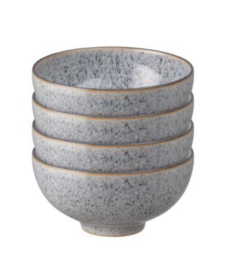 Denby Studio Grey 4 Piece Rice Bowl Set - Macy's