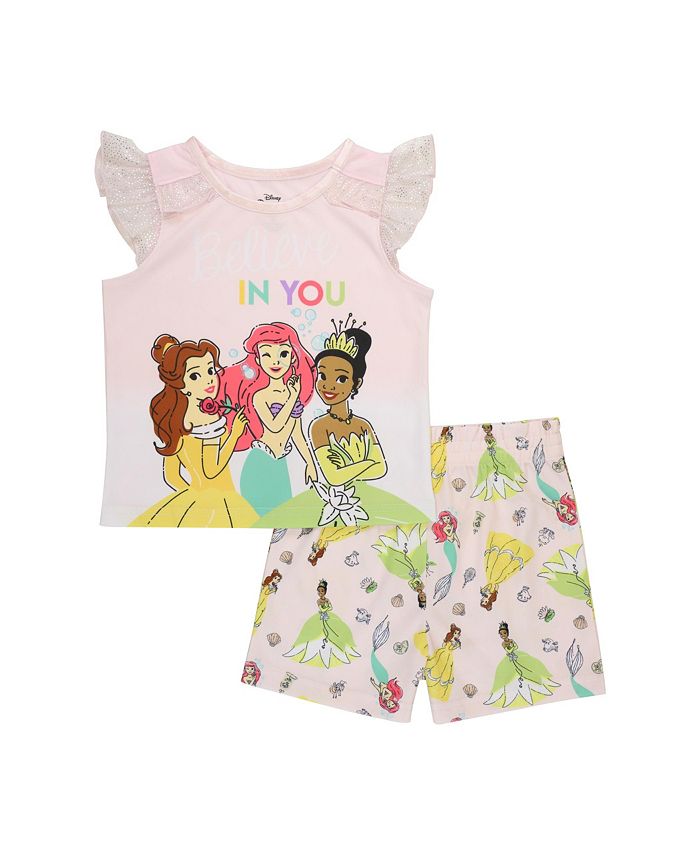Disney Princess Toddler Girls Pajama, 2 Piece Set - Macy's