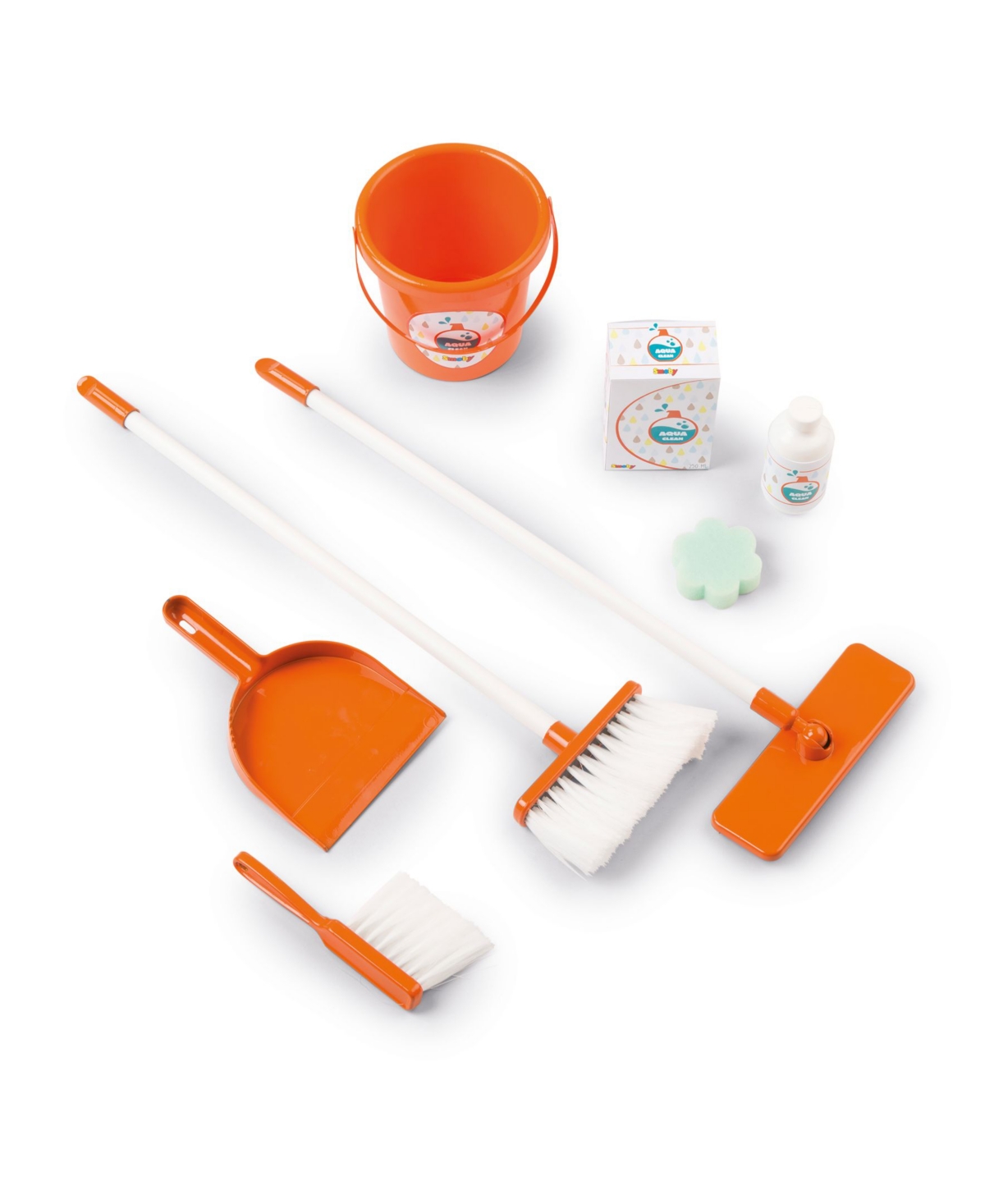 Smoby Toys Smoby Kids Cleaning Trolley Pretend Play Toy, 6 Pieces In Multi