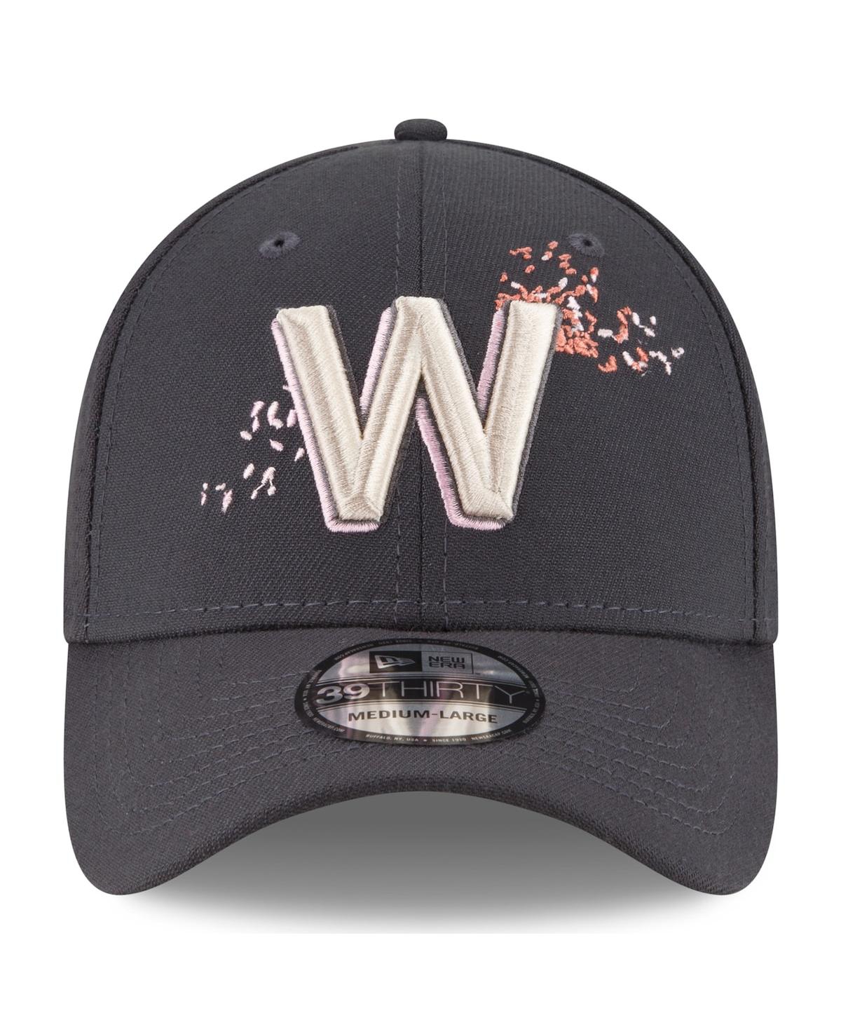 NEW ERA MEN'S NEW ERA GRAPHITE WASHINGTON NATIONALS CITY CONNECT 39THIRTY FLEX HAT 