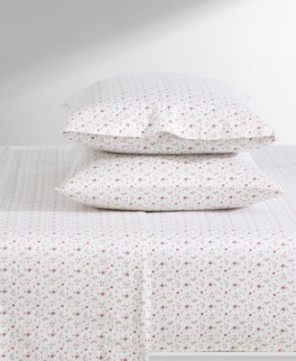 CLOSEOUT! 300 Thread Count Cotton Sateen 4-Pc. Sheet Set, Queen
