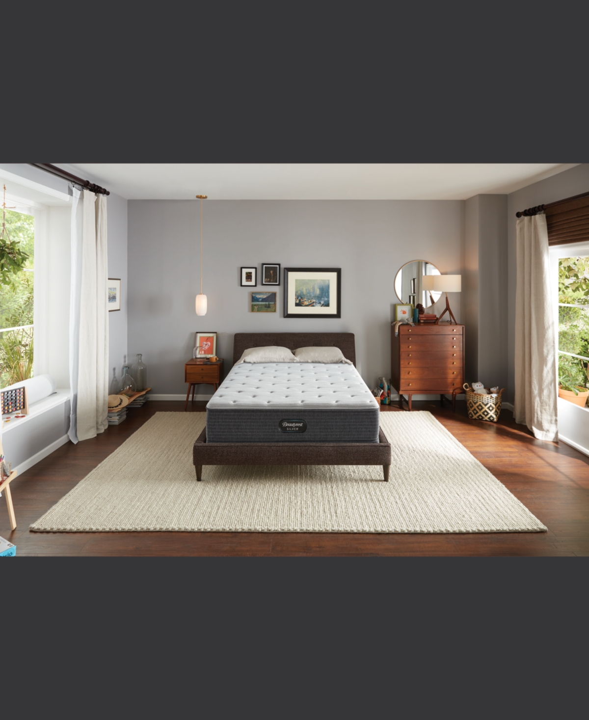 Furniture Closeout! Beautyrest Silver Brs900 12.25" Medium Mattress- Twin Xl