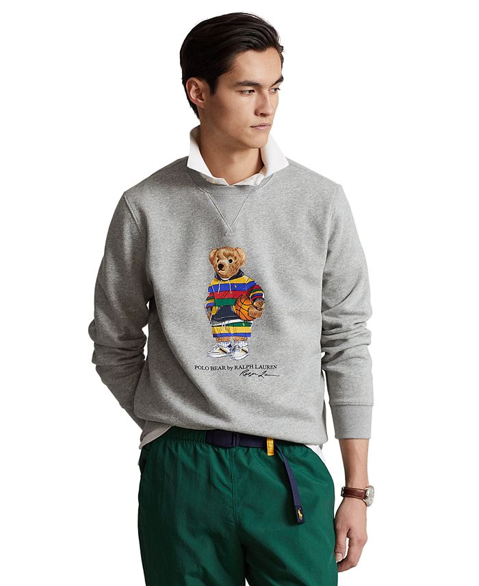 Buy Polo Ralph Lauren Men Grey Polo Bear Fleece Sweatshirt Online - 761330
