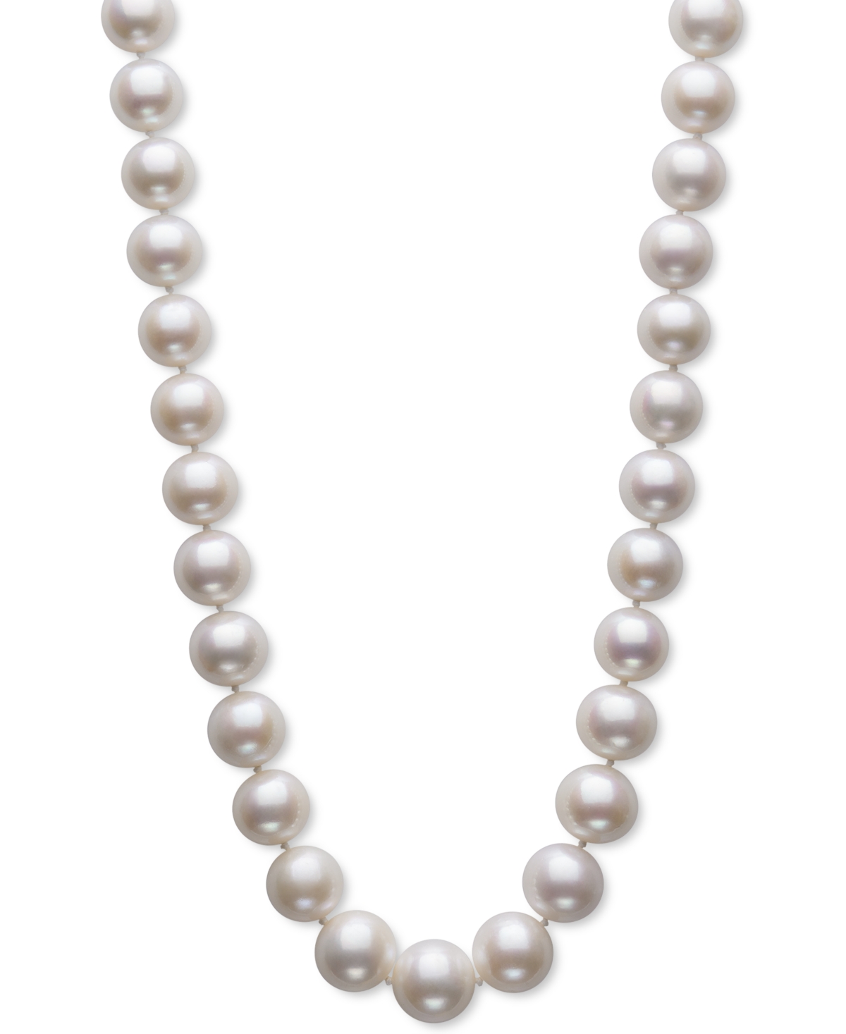 Belle De Mer Cultured Freshwater Pearl (11-1/2 - 12-1/2mm) 17" Collar Necklace In Sterling Silver