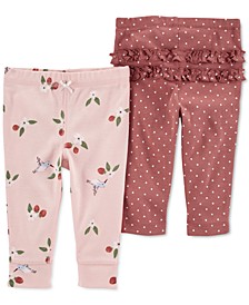 Baby Girls Assorted 2-Pack Cotton Pants