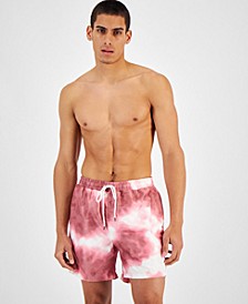 INC Men's Andro Abstract 5" Swim Trunks, Created for Macy's