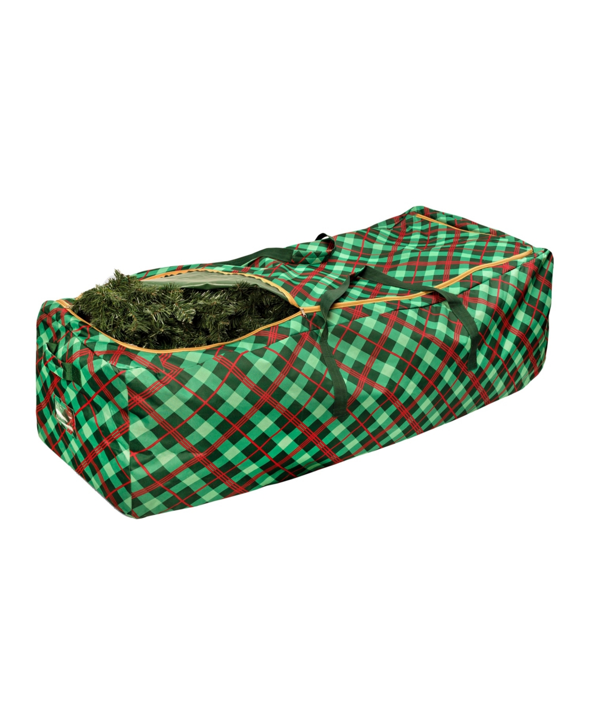 Honey Can Do Plaid Rolling Tree Storage Bag In Red