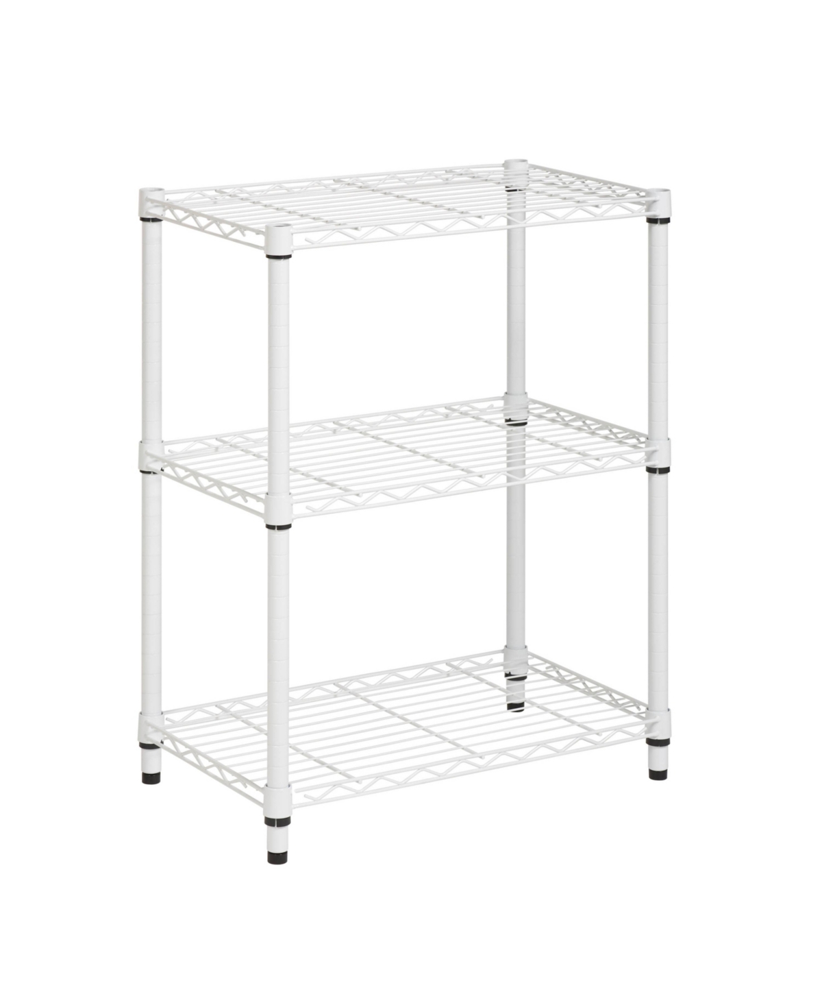 Honey Can Do Heavy Duty 3 Tier Adjustable Shelving Unit In White