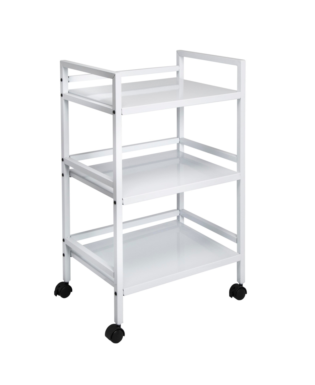 Honey Can Do Metal Rolling Cart In White