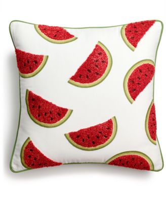 Martha Stewart Collection - Watermelon Decorative Pillow, 18" x 18"