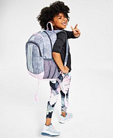 Little Girls Hooded Peplum Top, Printed Leggings & Backpack Separates 