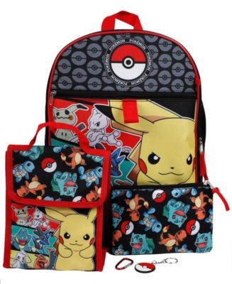 Kids Pokemon Backpack with Lunch Box and with Pencil Box