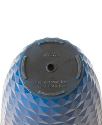 Oversized Faux Ceramic Textured Tall Pot Planter, Set of 2