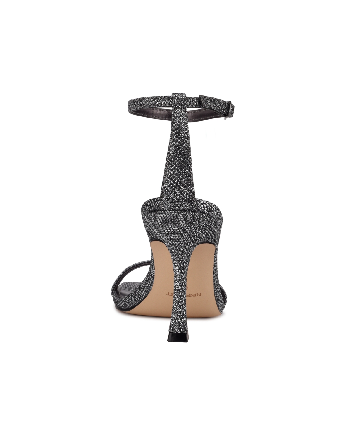 Nine West Women's Yess Square Toe Tapered Heel Dress Sandals