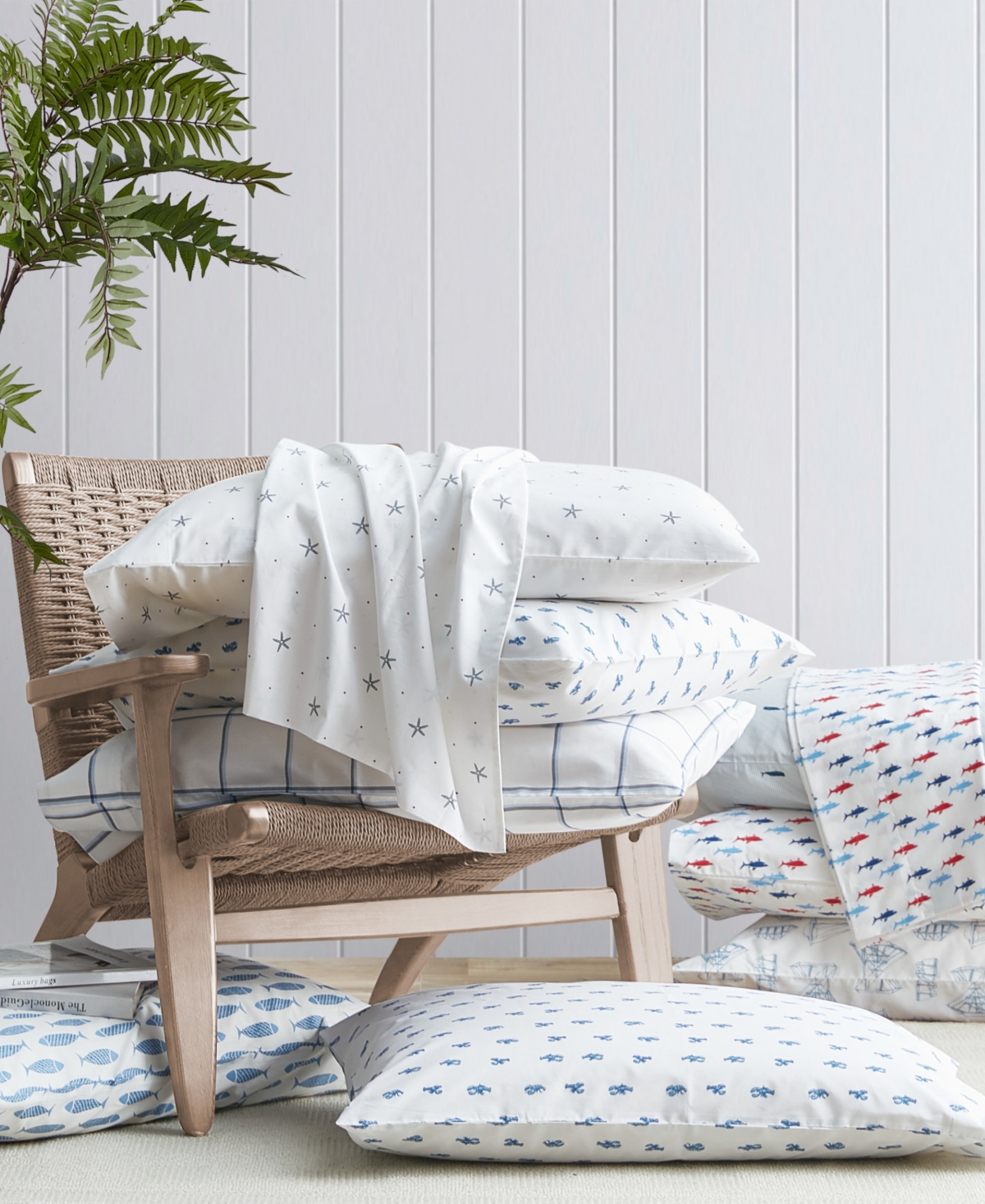 Nautica Star Spangled Coastal Cotton Percale 3-Piece Sheet Set