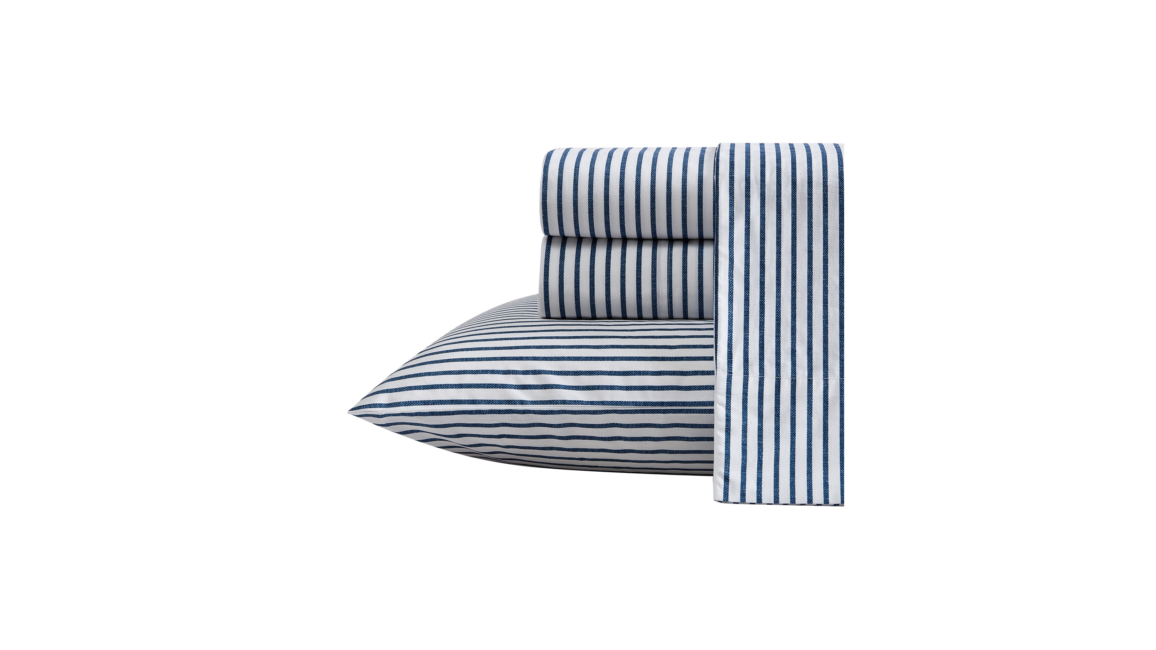 Nautica Harmead Cotton Percale 4-Piece Sheet Set, Queen