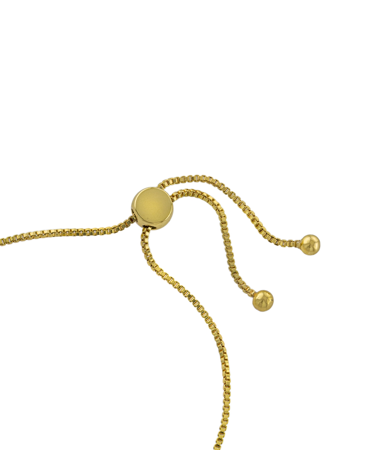 Women's Crystal Butterfly Bolo Adjustable Bracelet - 14K Gold Plated Brass