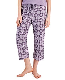 Women's Printed Cotton Capri Pajama Pants, Created for Macy's
