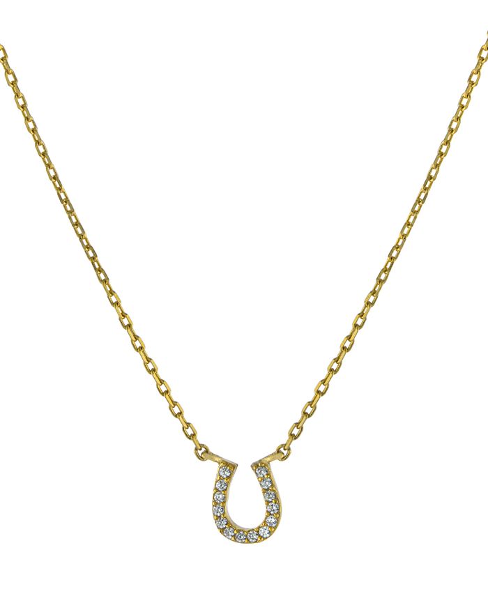 Macy's horseshoe top necklace