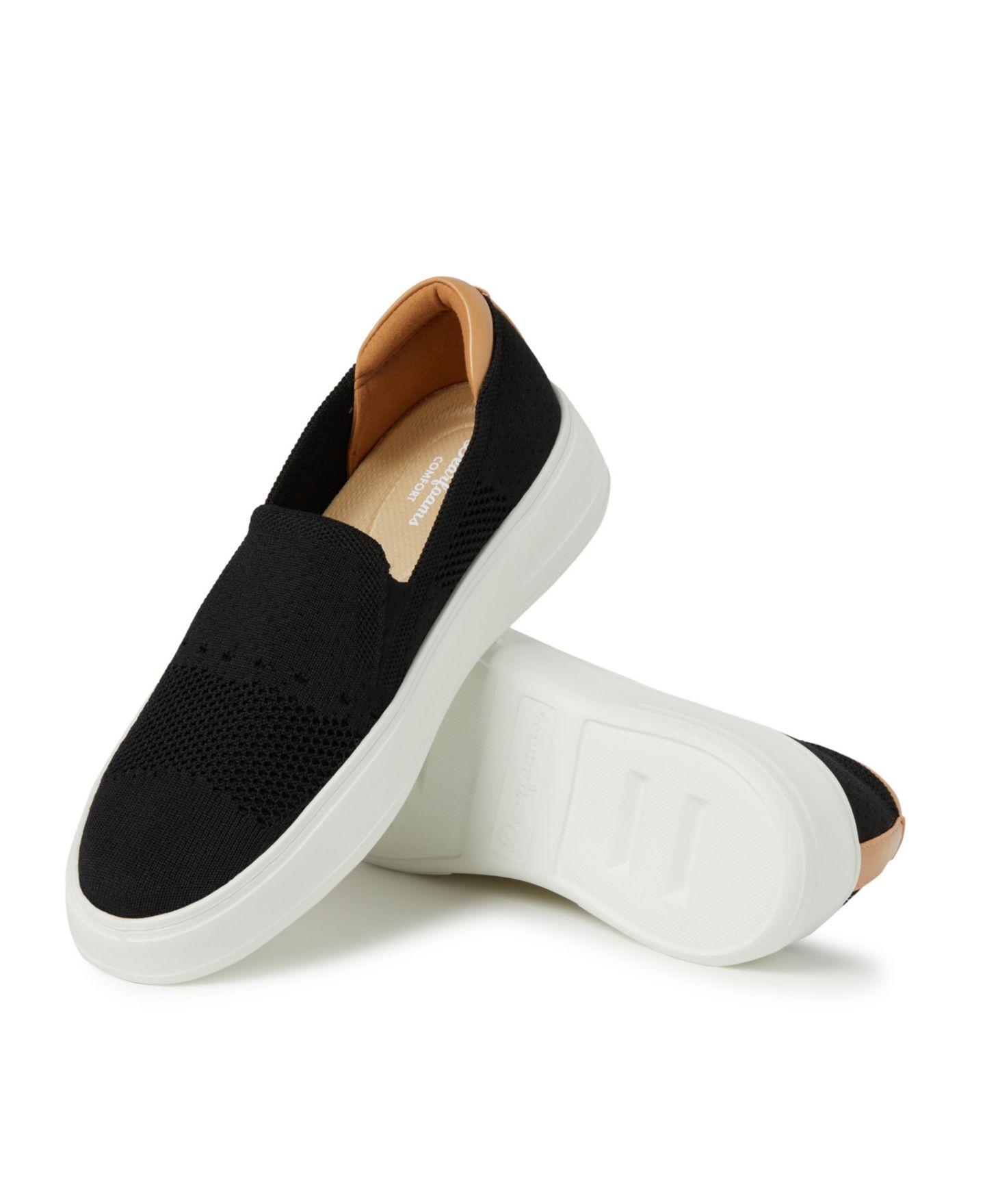 Женские кроссовки Dearfoams Sophie Slip-On, цвет: Чёрный — фото 5