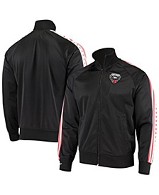 Men's Black D.C. United Track Raglan Full-Zip Jacket